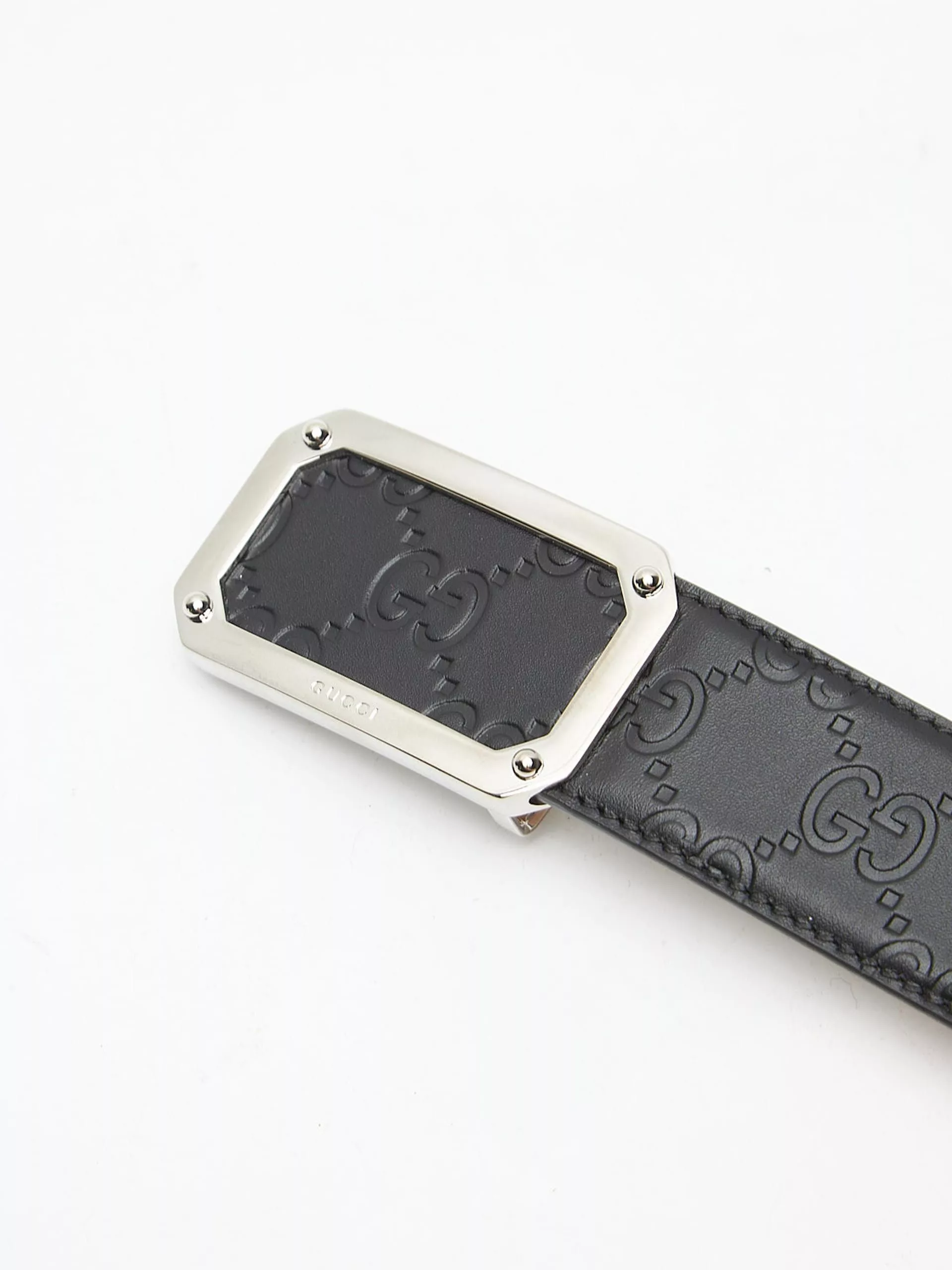 Gucci Belts Gucci Black Multi-Logo Belt