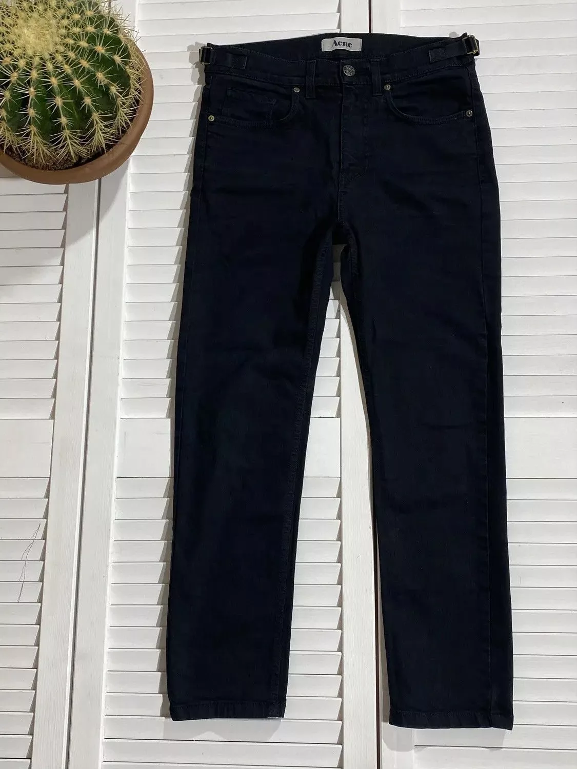 Acne Studios Denim Acne Studios × Japanese Brand acne studios black denim jeans Streetwear