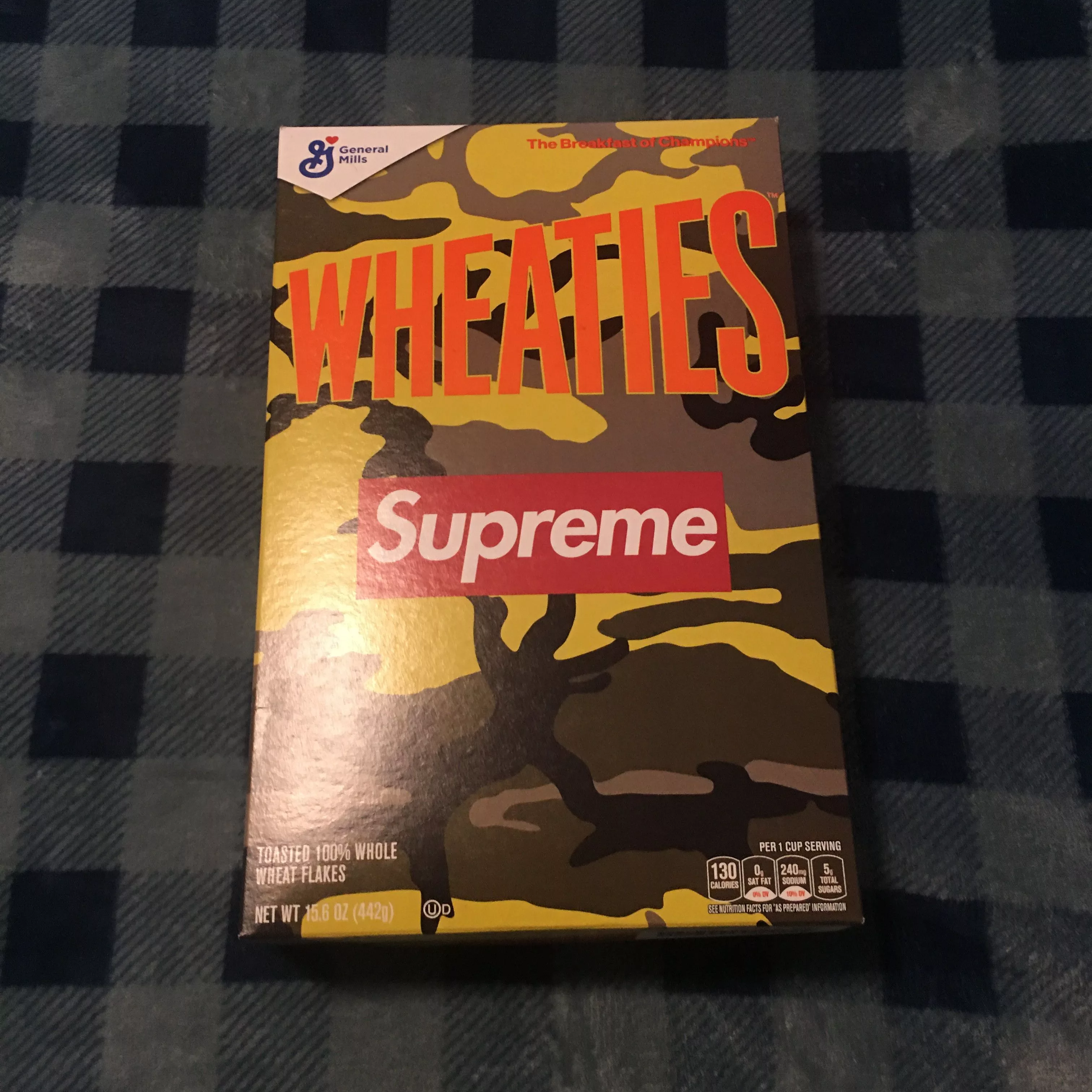 Supreme Supreme Supreme Wheaties Cereal Box Yellow
