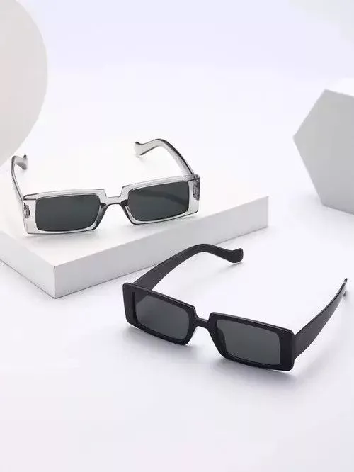 Electric Visual Glasses Electric Visual × Vintage Y2K Retro Punk Kurt Cobain Style Sunglasses 2 Piece Set Black Streetwear