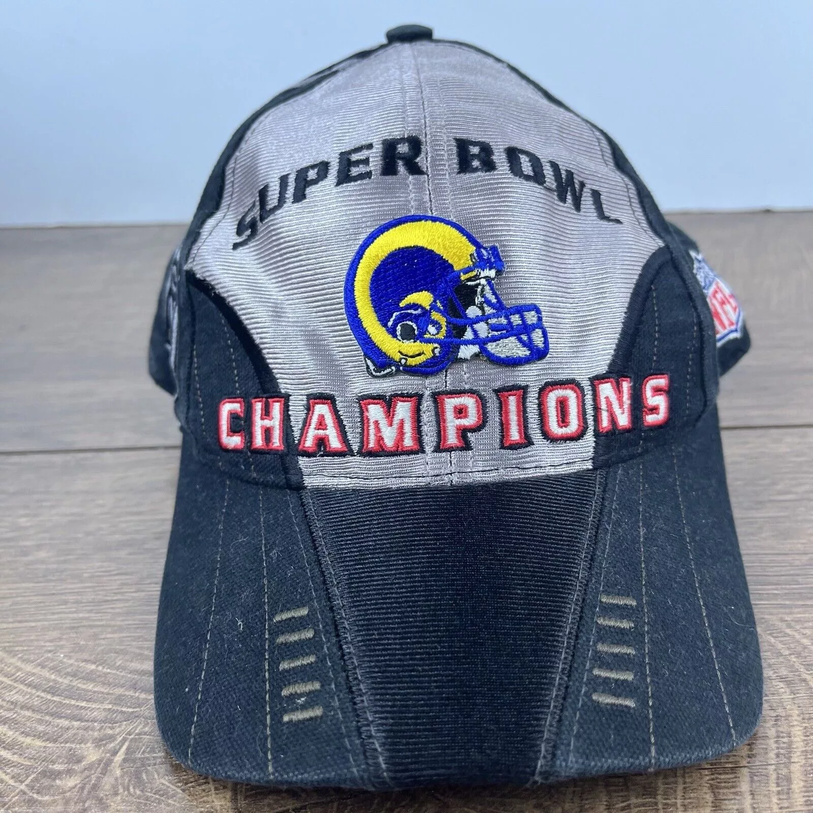 Other Hats Other Vintage St. Louis Rams Hat Gray Cap Adjustable Gray Super Bo