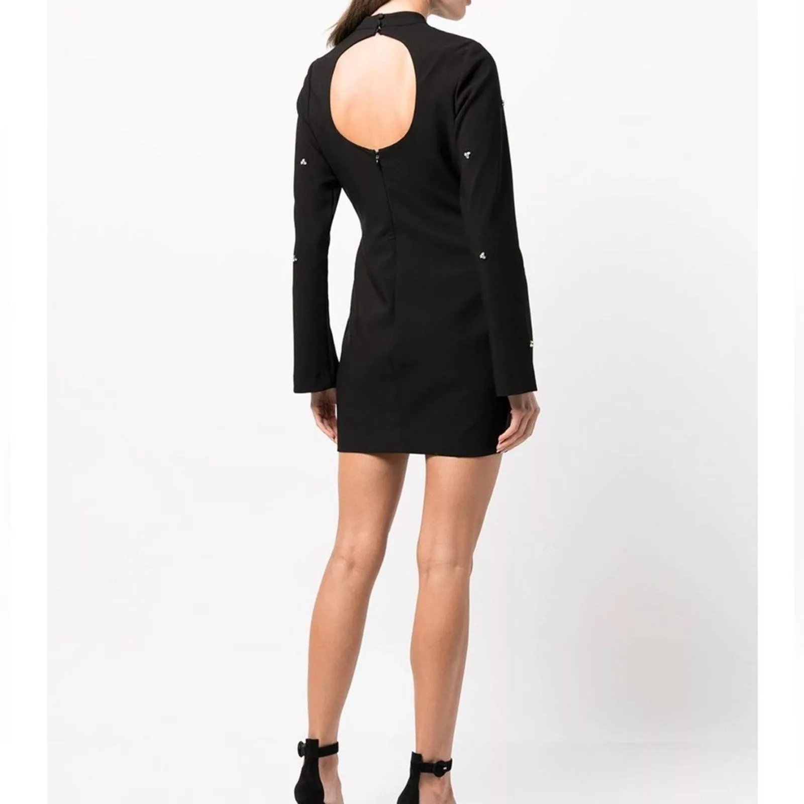 LIKELY Mini Dresses Likely Phillips Diamond Stud Detail Mini Dress Black