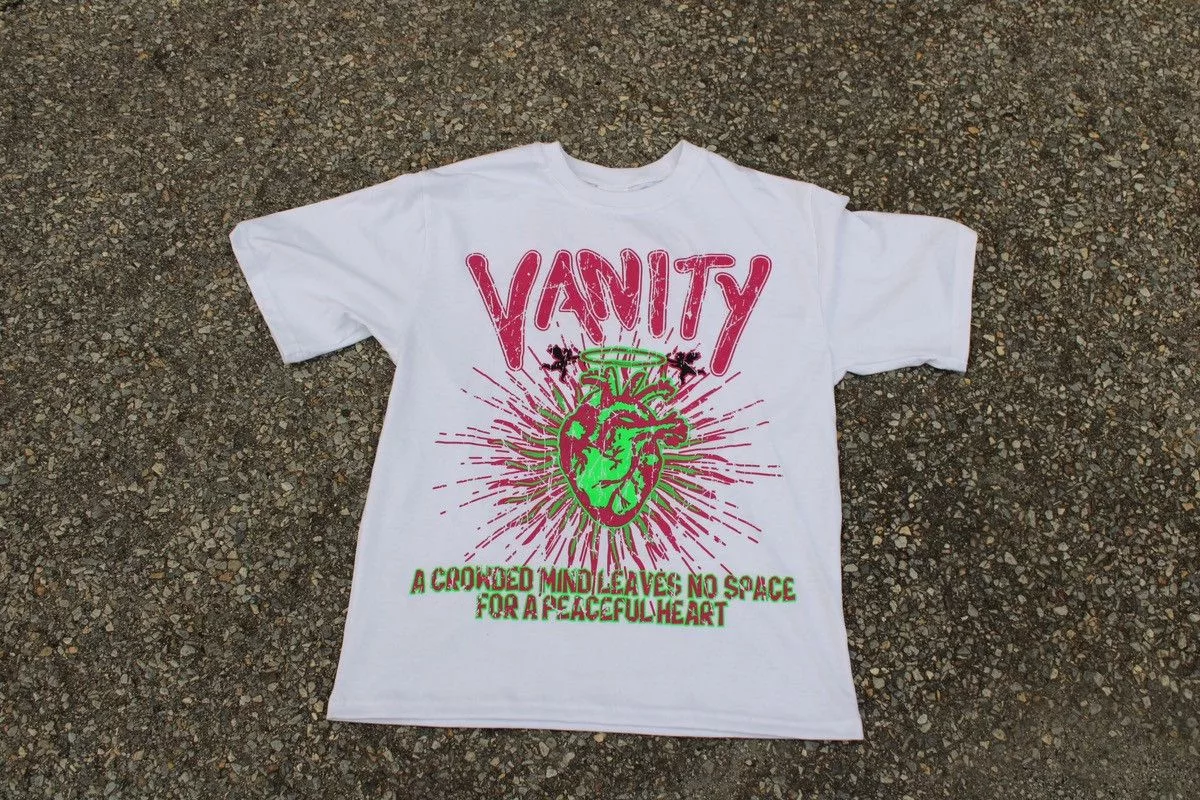 Other Short Sleeve T Shirts Other Crowded Mind Vanity Tee White