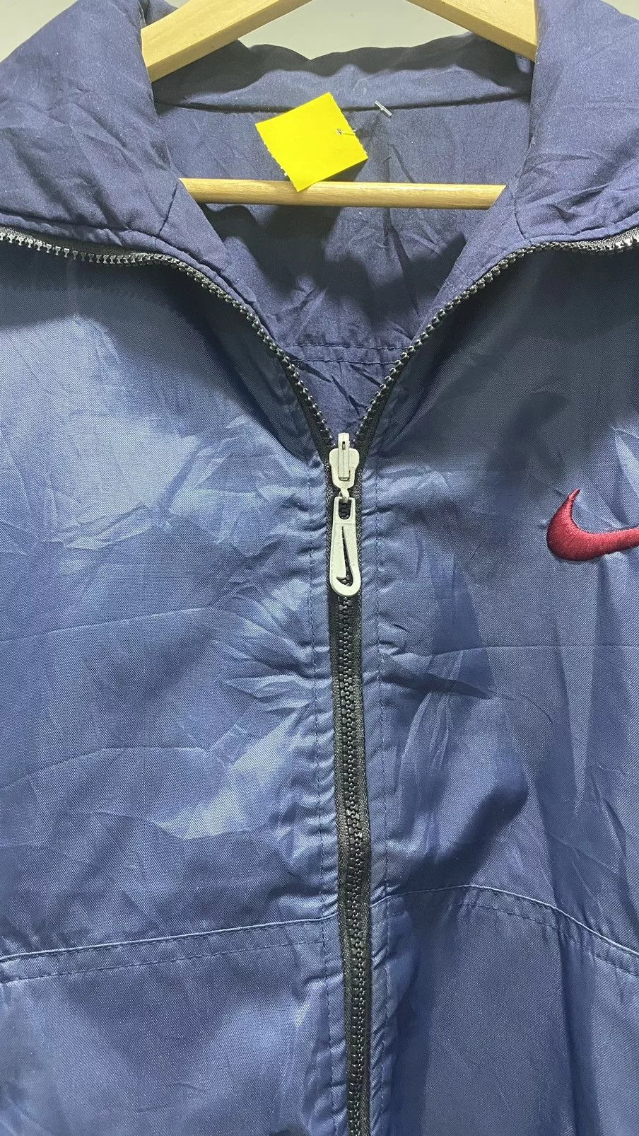 Nike Light Jackets Vintage Nike Big Swoosh Reversible Down Jacket Boxy Blue