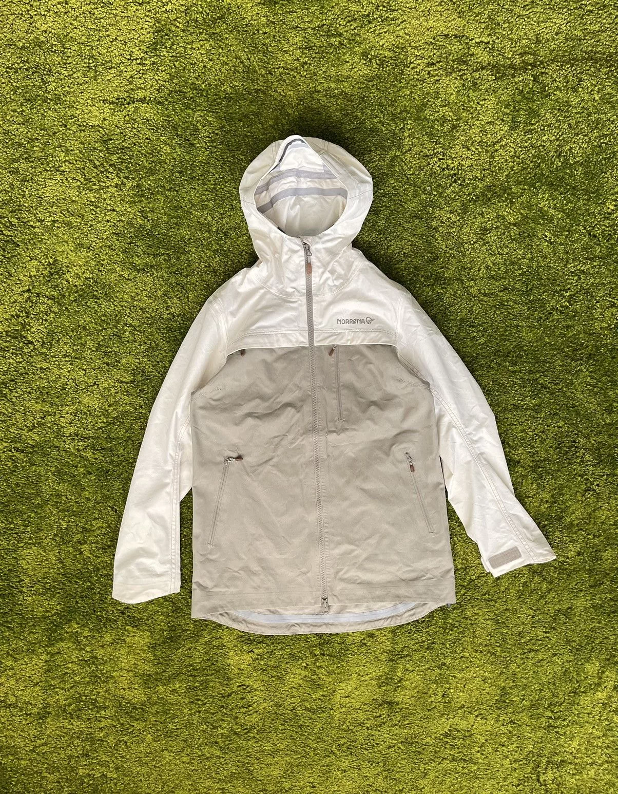 Designer Jackets Designer × Norrona Norrona svalbard gorpcore style jacket Beige