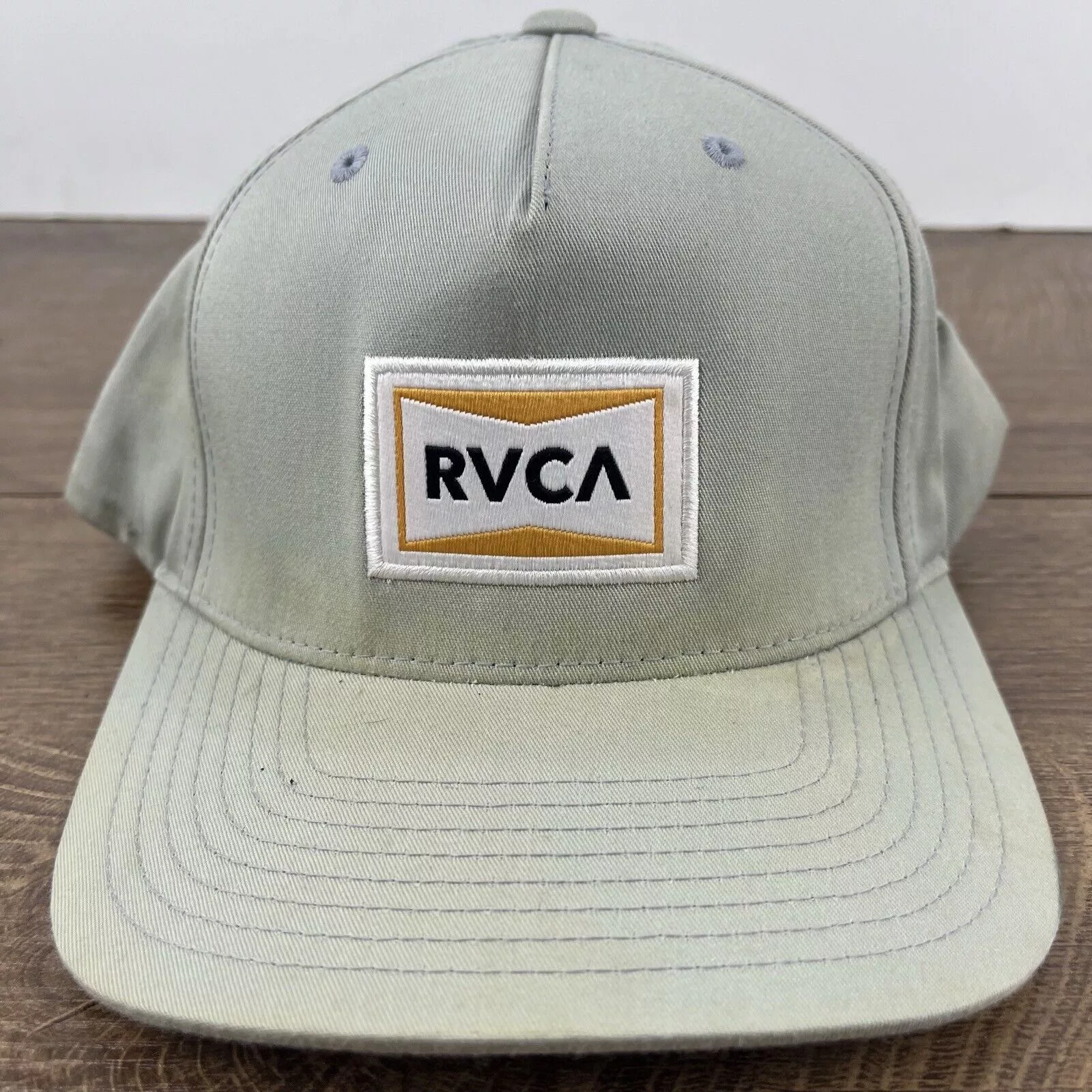 RVCA Hats RVCA Snapback Hat RVCA Snapback Gray Hat Adjustable Hat Gray