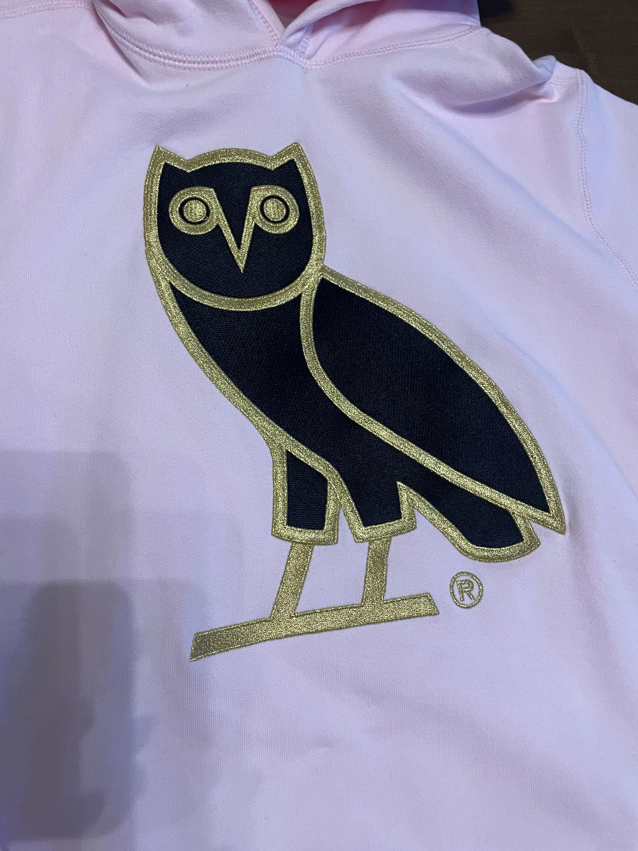 Drake Sweatshirts Hoodies Drake × October's Very Own OVO OG Owl Pullover Hoodie Pink