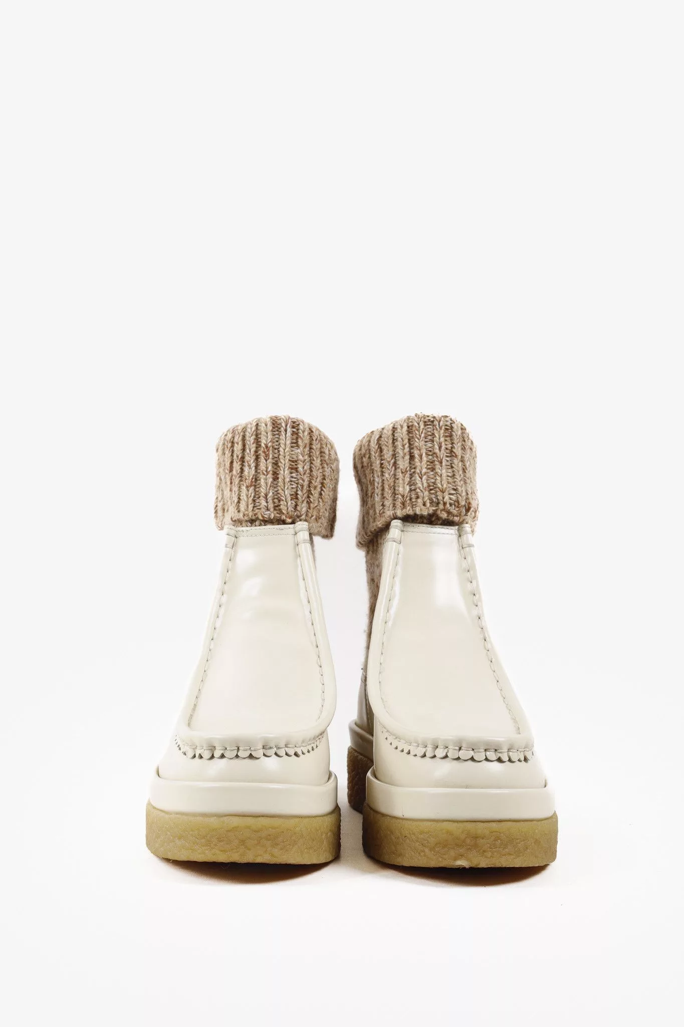 Chloe Boots Chloe Beige Jamie Sock Boots Multi