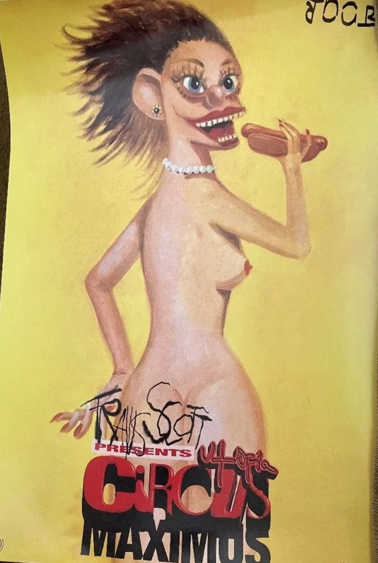 Travis Scott Miscellaneous Travis Scott Poster - Official Circus Maximus Tour Merch Yellow