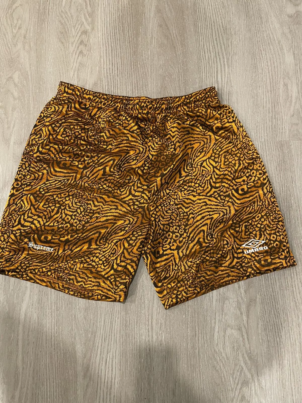 Supreme Shorts Supreme × Umbro Supreme Umbro Animal Print Short Orange