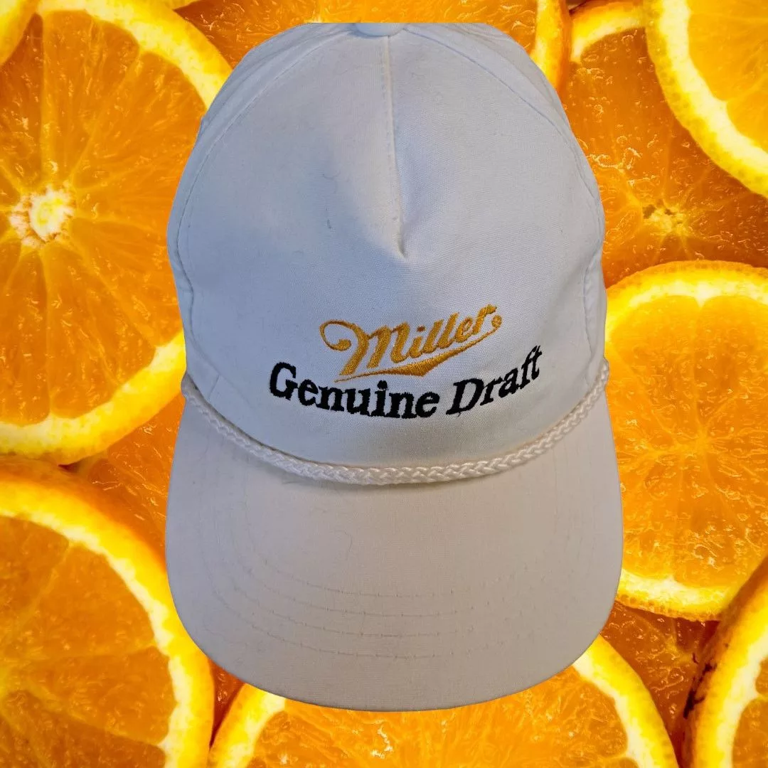 Other Hats Other Miller Genuine Draft Snapback Baseball Hat Cap White