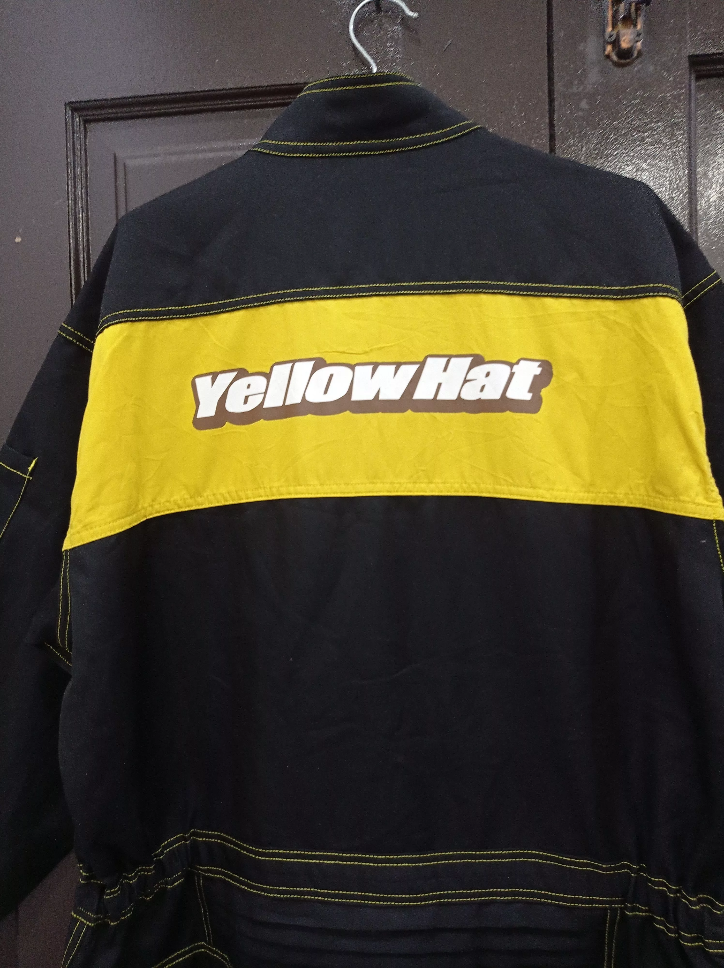 Other Overalls Jumpsuits Other Yellow Hat Coverall Black Workwear