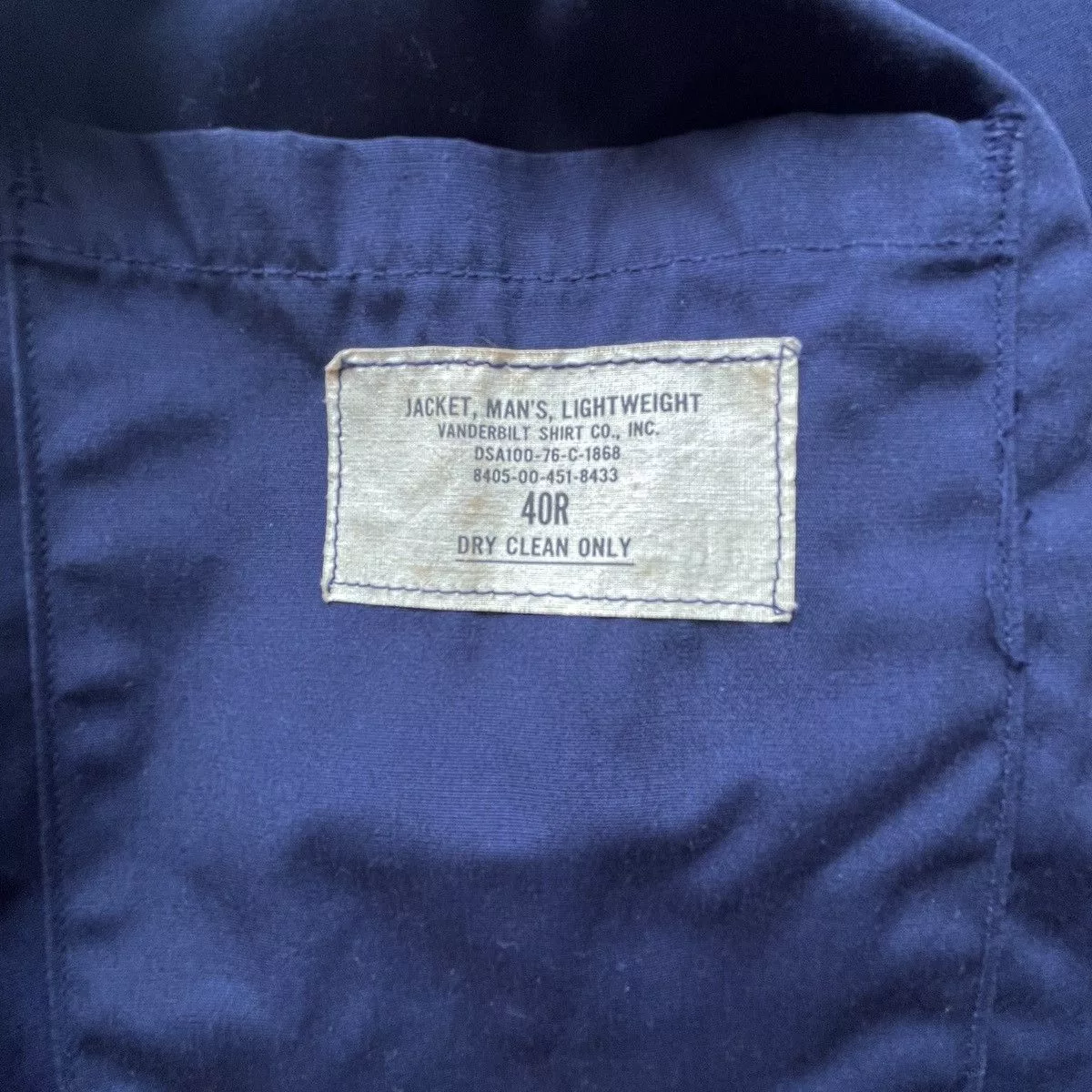 Vintage Light Jackets Vintage USAF Military Fighter Jacket Blue