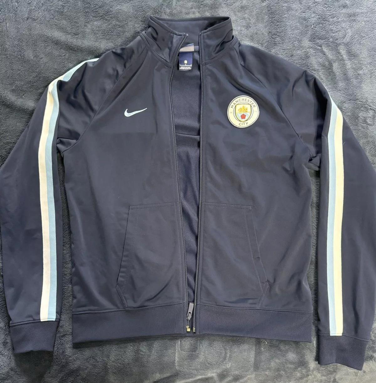 Nike Light Jackets Nike Manchester City training full zip up jacket Blue