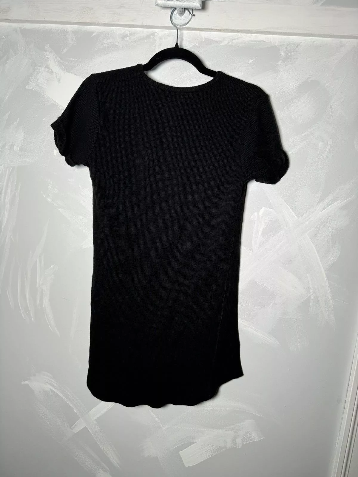 Element Mini Dresses Element × Vintage Element Black Wool Dress Women's Avant Garde Avant-Garde