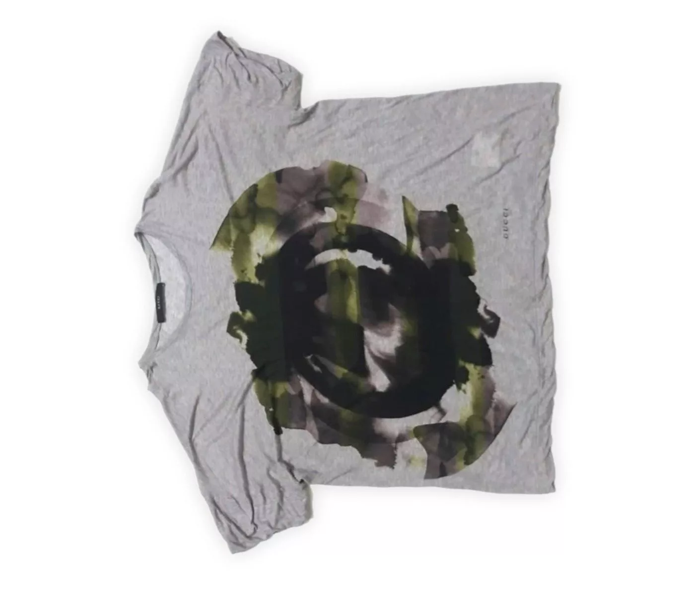 Gucci Crop Tops Gucci Watercolour Oversized Shirt Gray Vintage