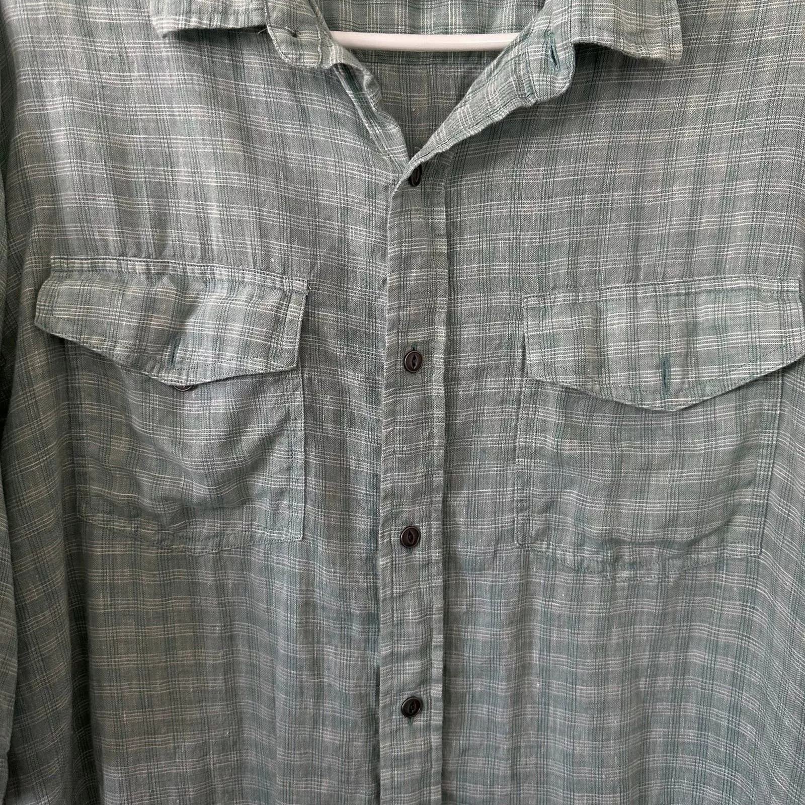 Pendleton Shirts Button Ups Men’s Pendleton, Short Sleeve xlarge Green