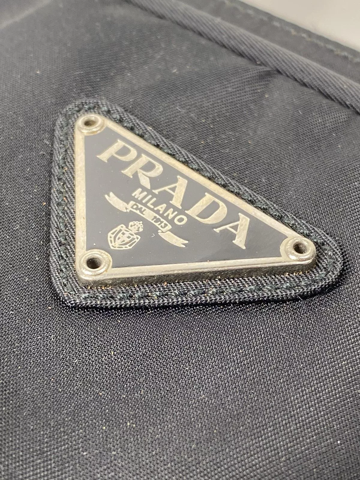 Prada Shoulder Bags Prada Tessuto Nero Nylon Hand Bag Black