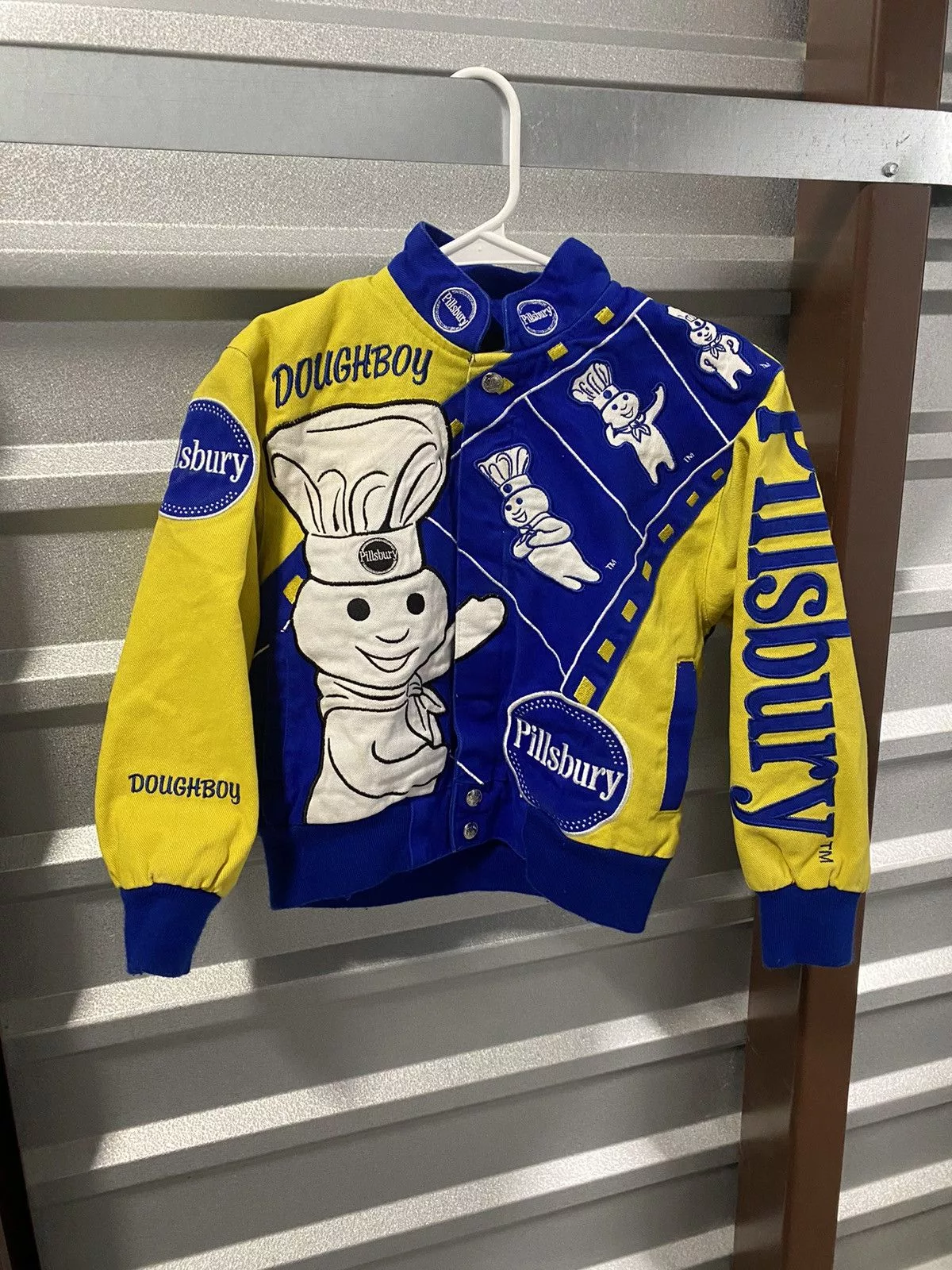 Vintage Jackets Vintage 2010 Pillsbury Doughboy Racing Jacket Yellow