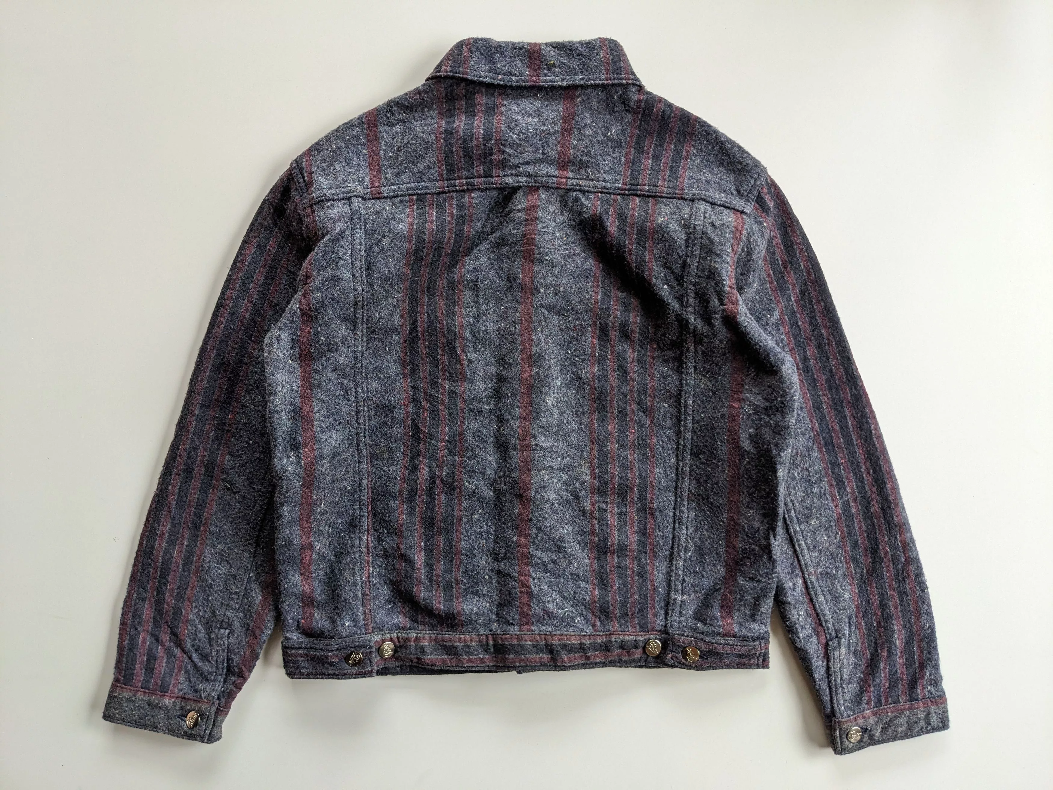 Pointer Light Jackets Vintage 80s Pointer wool blanket jacket Gray