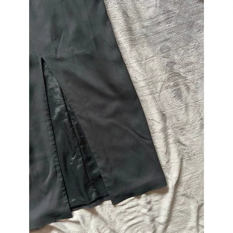 Acne Studios Maxi Dresses Acne Studios × Designer Acne Studios Sandie Flu Cady AW15 Dress Black Vintage