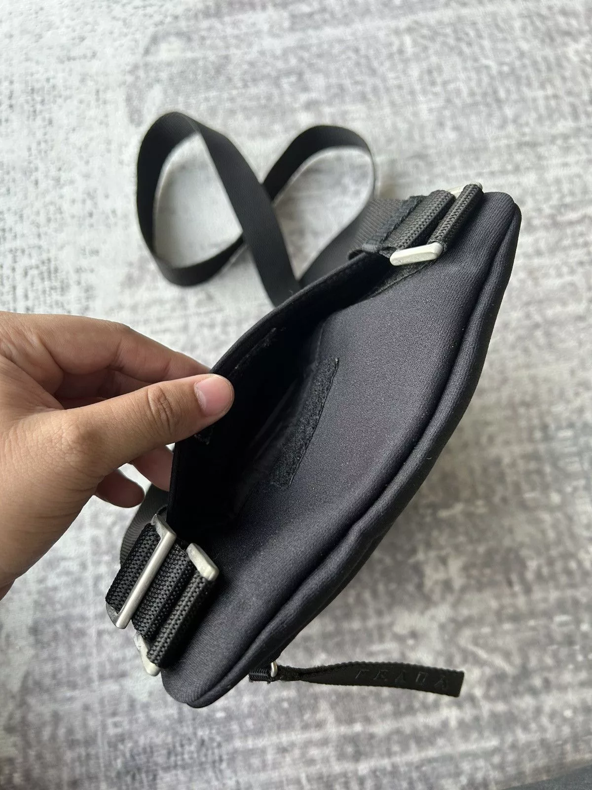 Prada Bags Luggage Authentic Prada Sling Bag Black