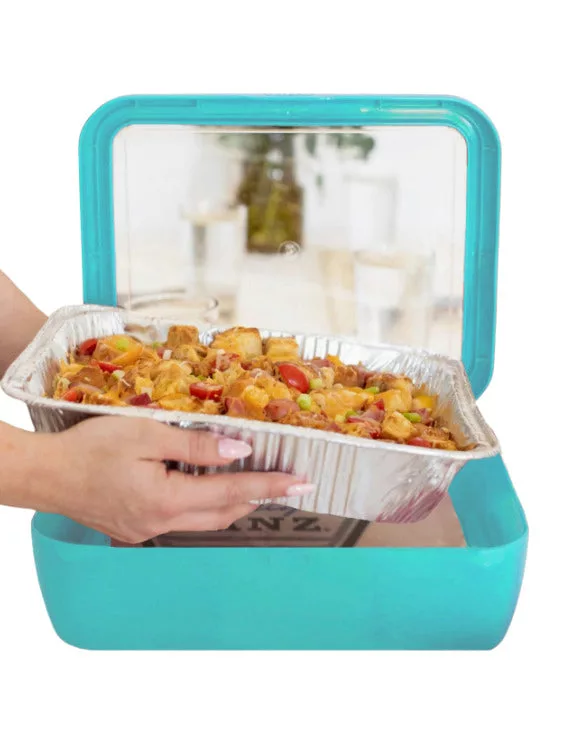 Pan Frame w/ Lid & Hot or Cold Gel Pack - Aqua