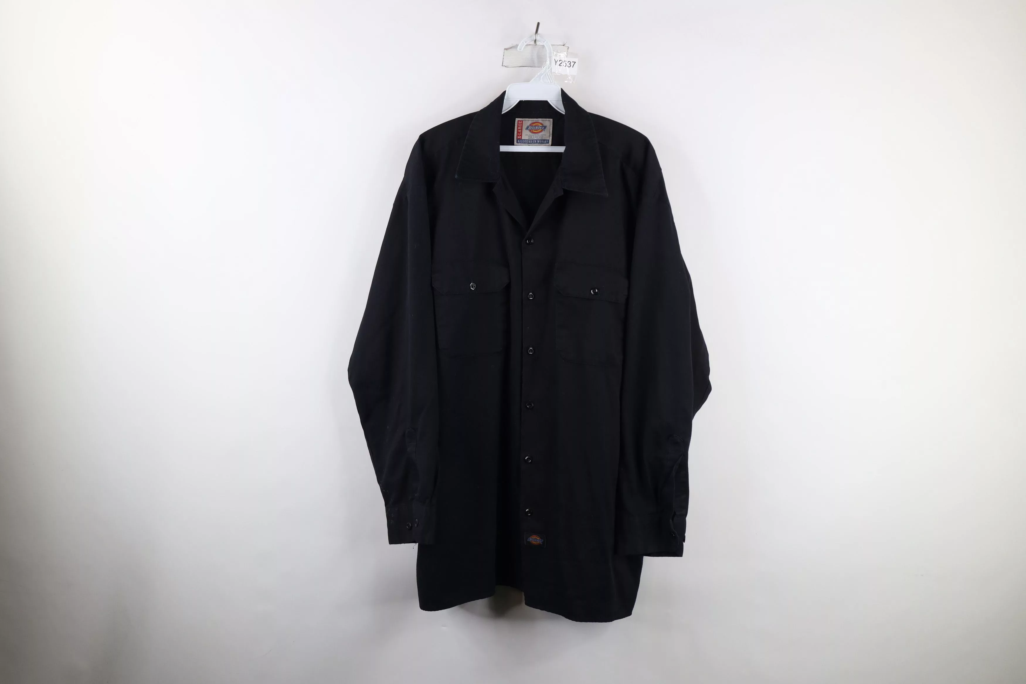 Dickies Shirts Button Ups Dickies × Vintage Vintage Dickies Spell Out Mechanic Work Button Shirt Black