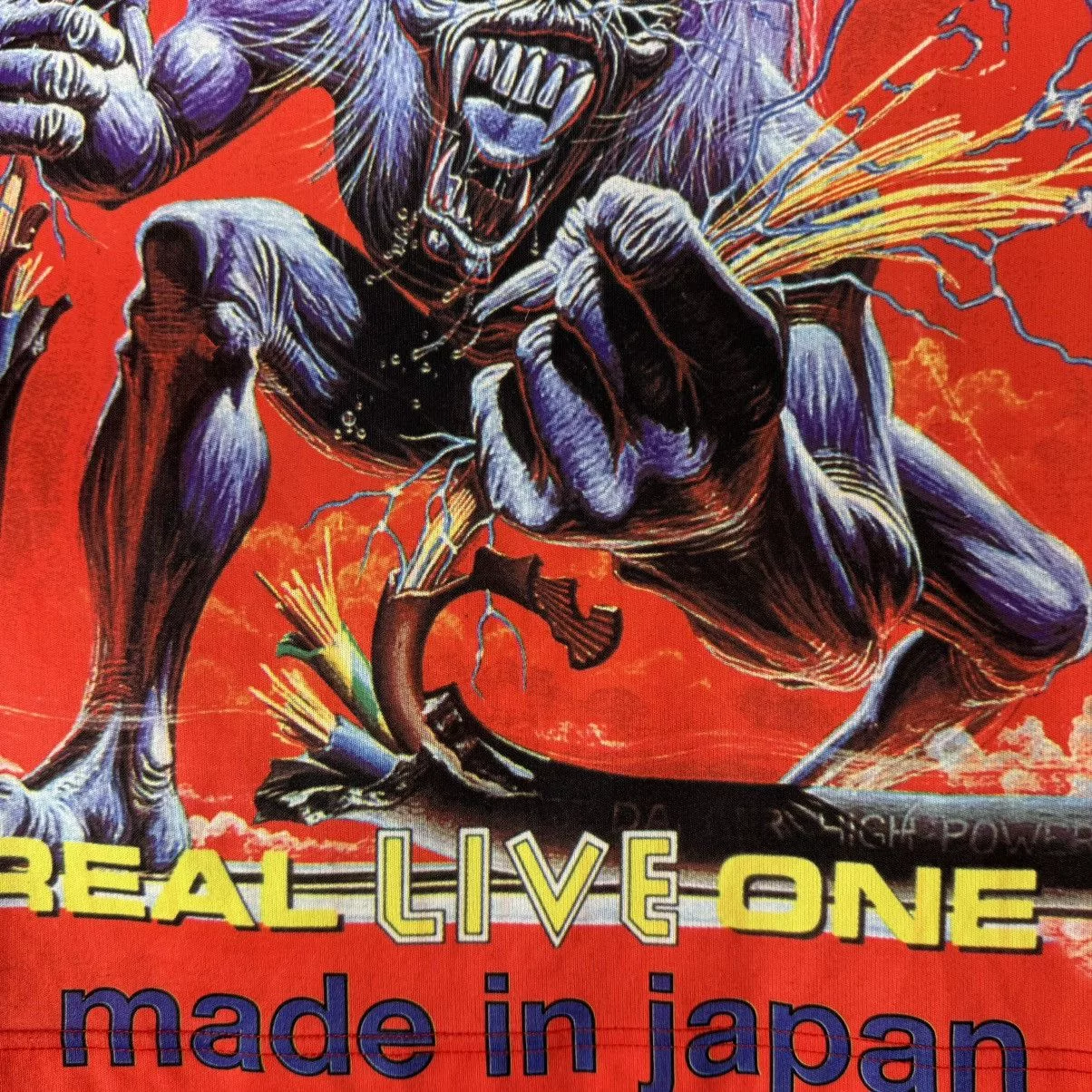 Band Tees Short Sleeve T Shirts Band Tees Vintage 90s Iron Maiden A Real Dead One Japan All Over Shirt Multi
