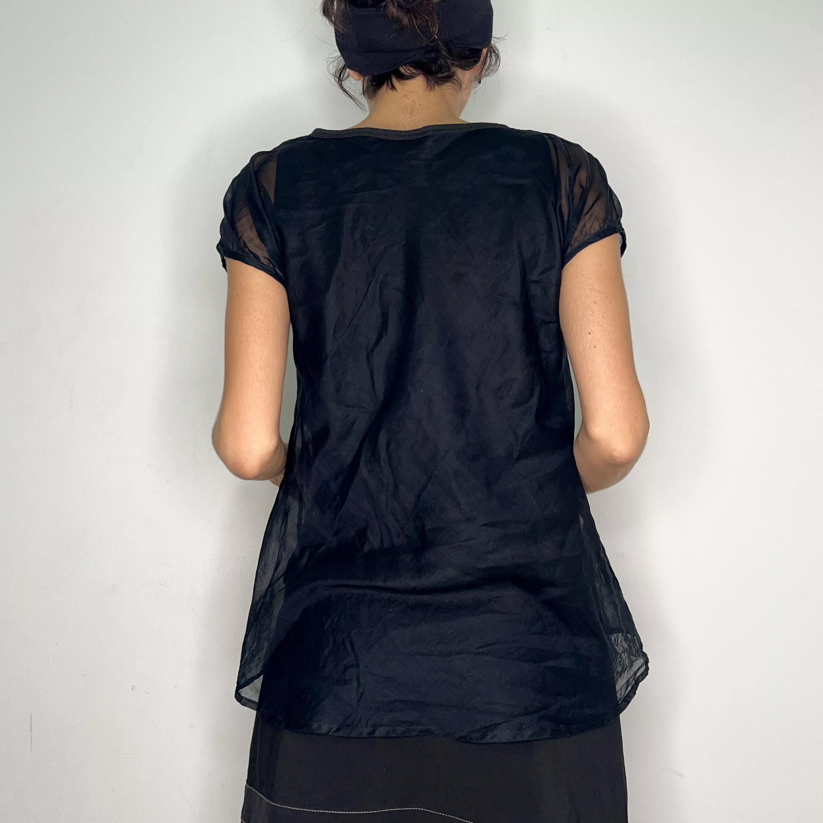See by Chloe Blouses See by Chloe black cotton silk blouse top