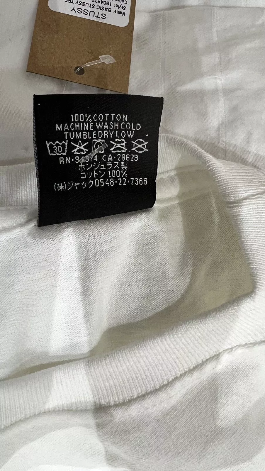 Stussy Short Sleeve T Shirts Stussy basic white tee