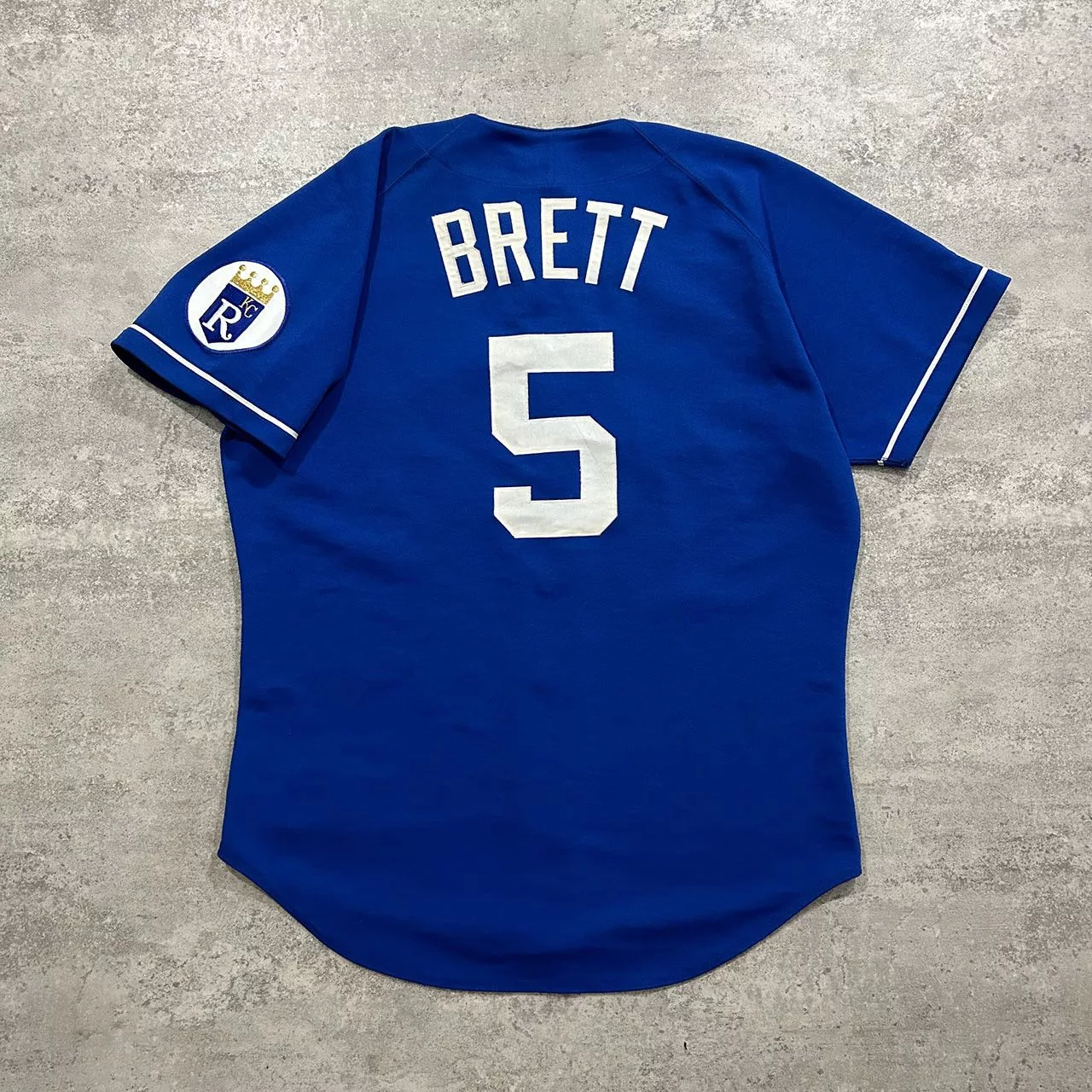 MLB Jerseys MLB × Russell Athletic × Vintage VTG 90s MLB KANSAS CITY ROYALS GEORGE BRETT JERSEY Blue