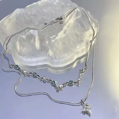 Jewelry Jewelry Watches Jewelry Electro Chain Crystal Stone Silver Abstract Star Pop Fantasy Streetwear