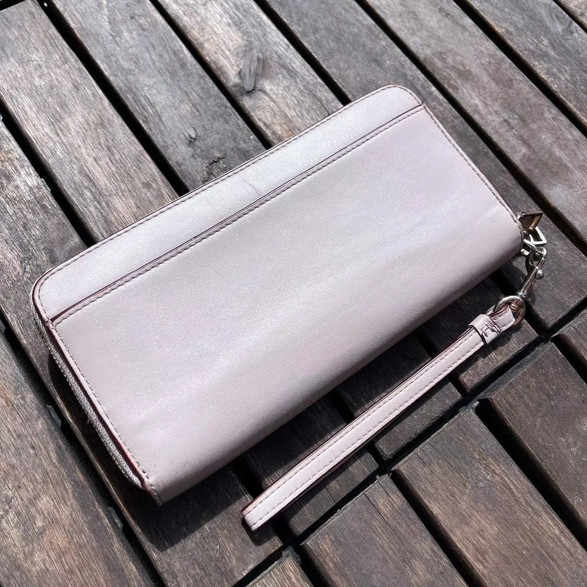 Coach Wallets Coach Long Zip Around Wallet Beige