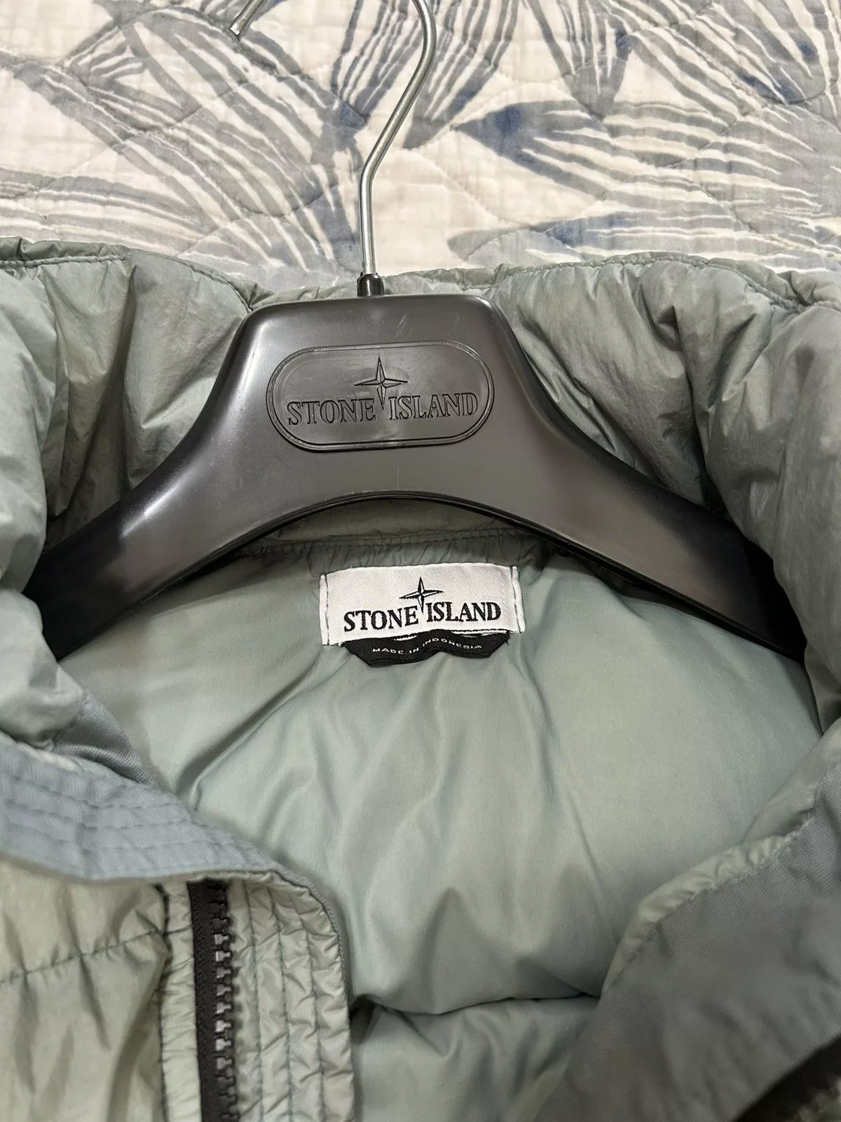 Stone Island Raincoats Stone Island puffer jacket Green