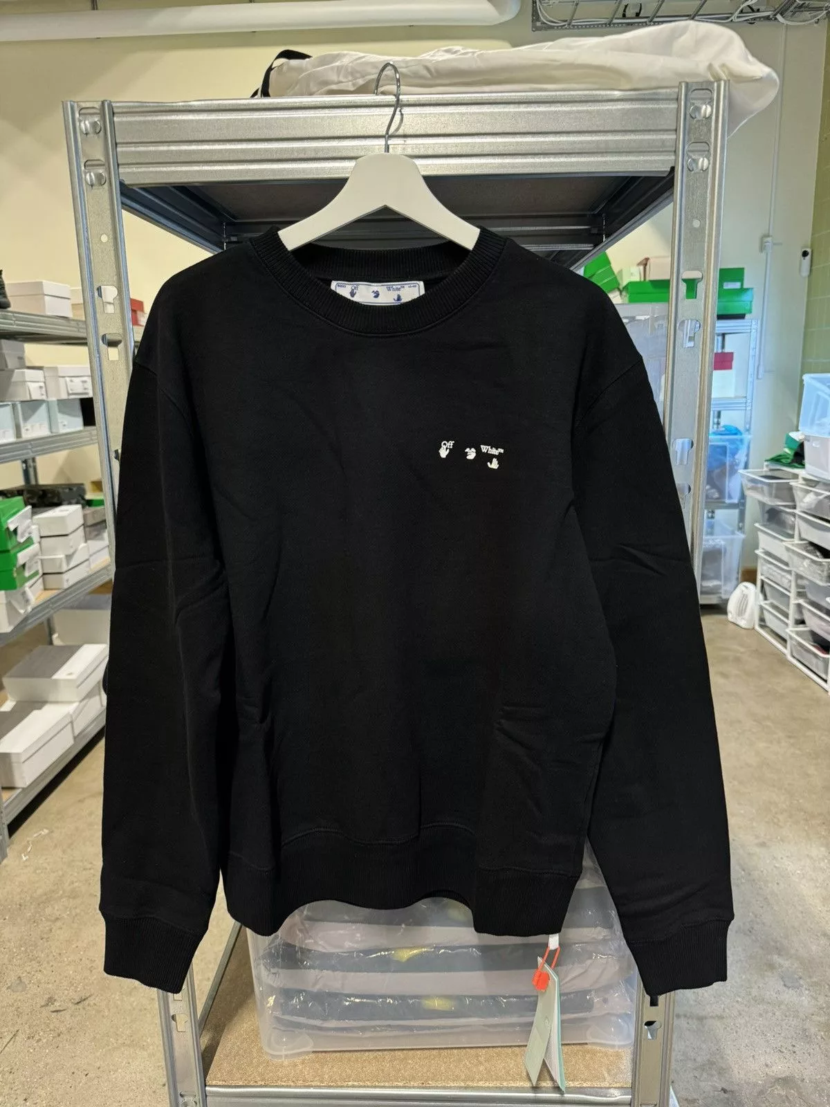 Off-White Sweatshirts Hoodies Off-White Logo Sweatshirt NEW 650$ Black
