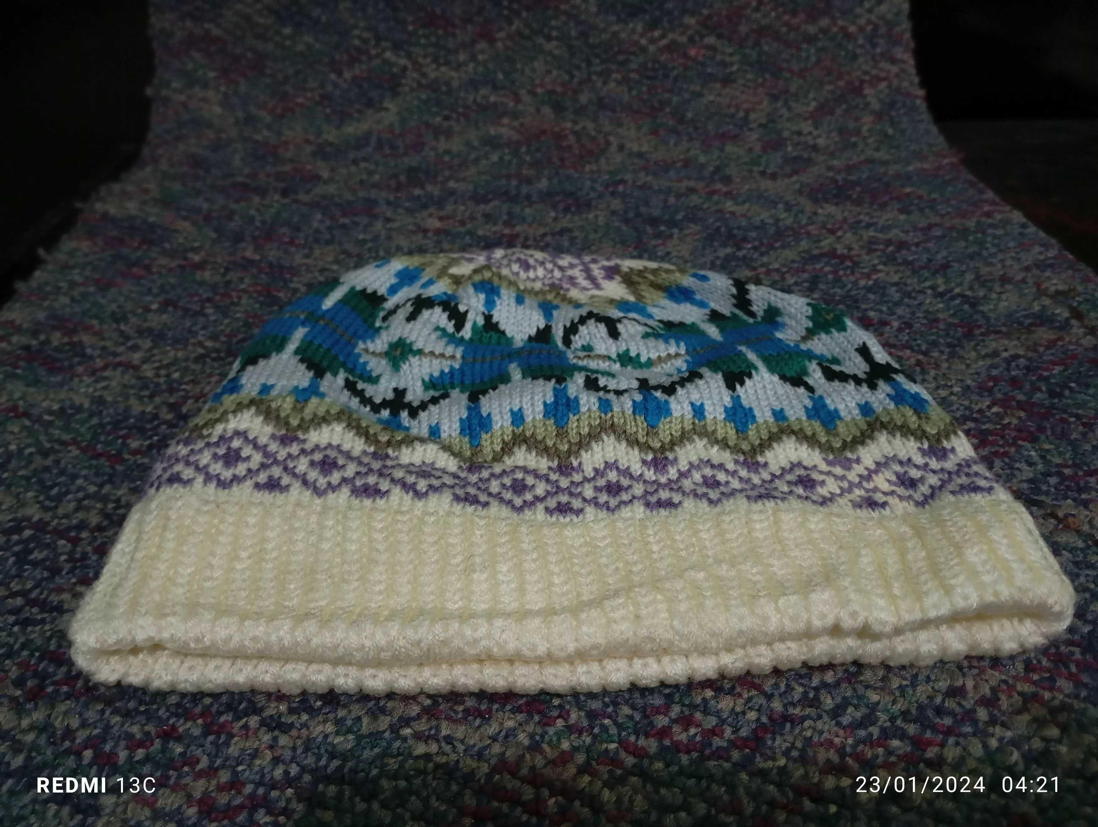 Native Hats Native Navajo Beanie Hat Multi Vintage