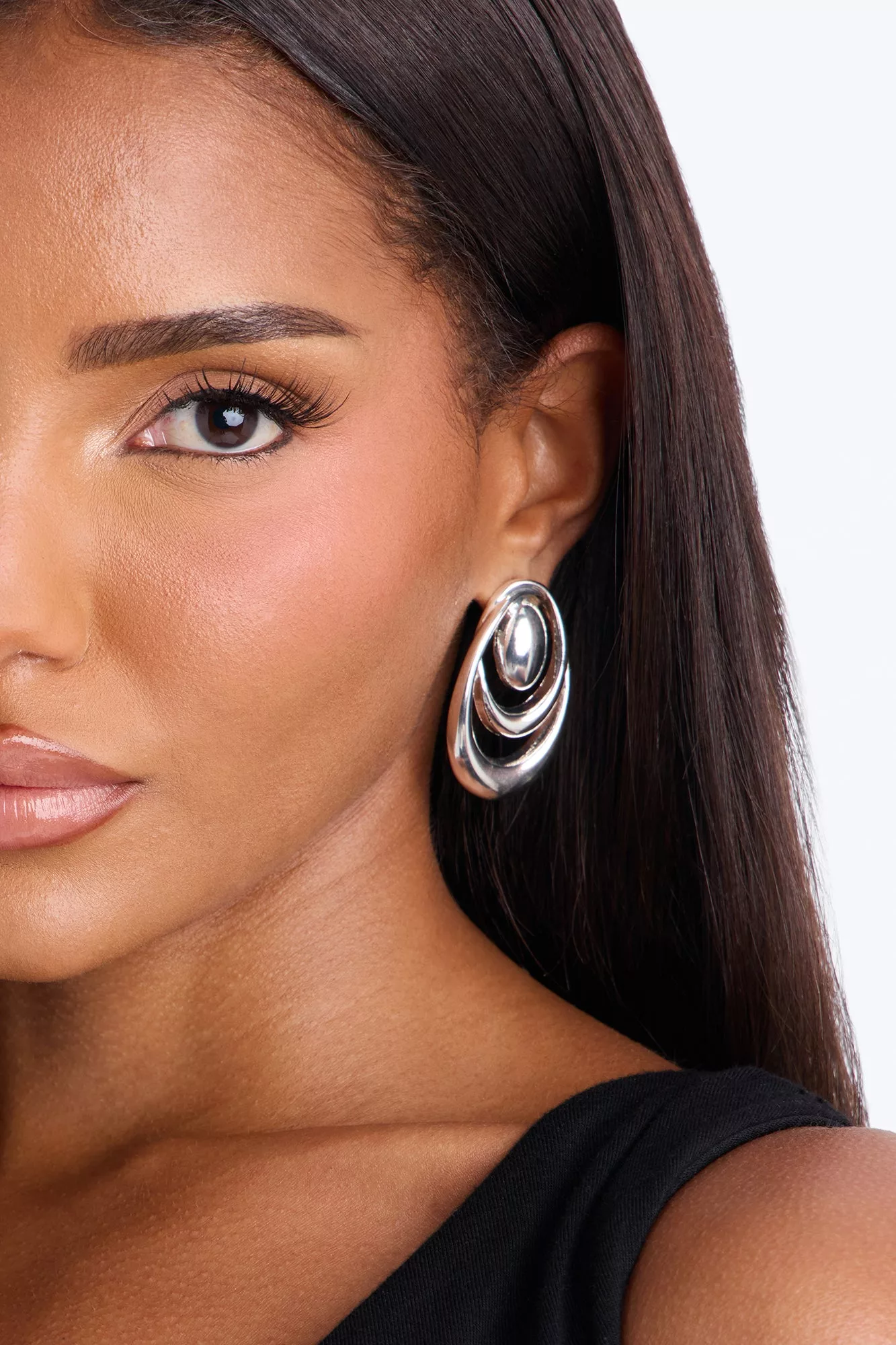 Coming Up Drop Earrings - Silver