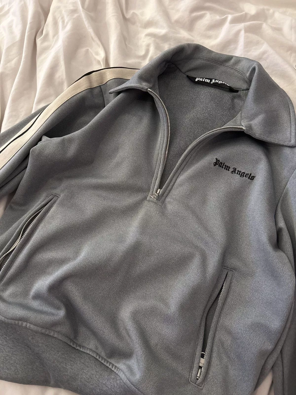 Palm Angels Jackets Palm Angels Palm Angles Track Jacket Gray