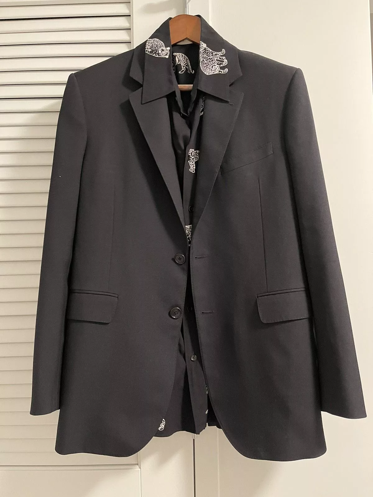 Celine Blazers Celine × Hedi Slimane Celine SS22 Cosmic Cruiser Rectangular 2 button blazer Black