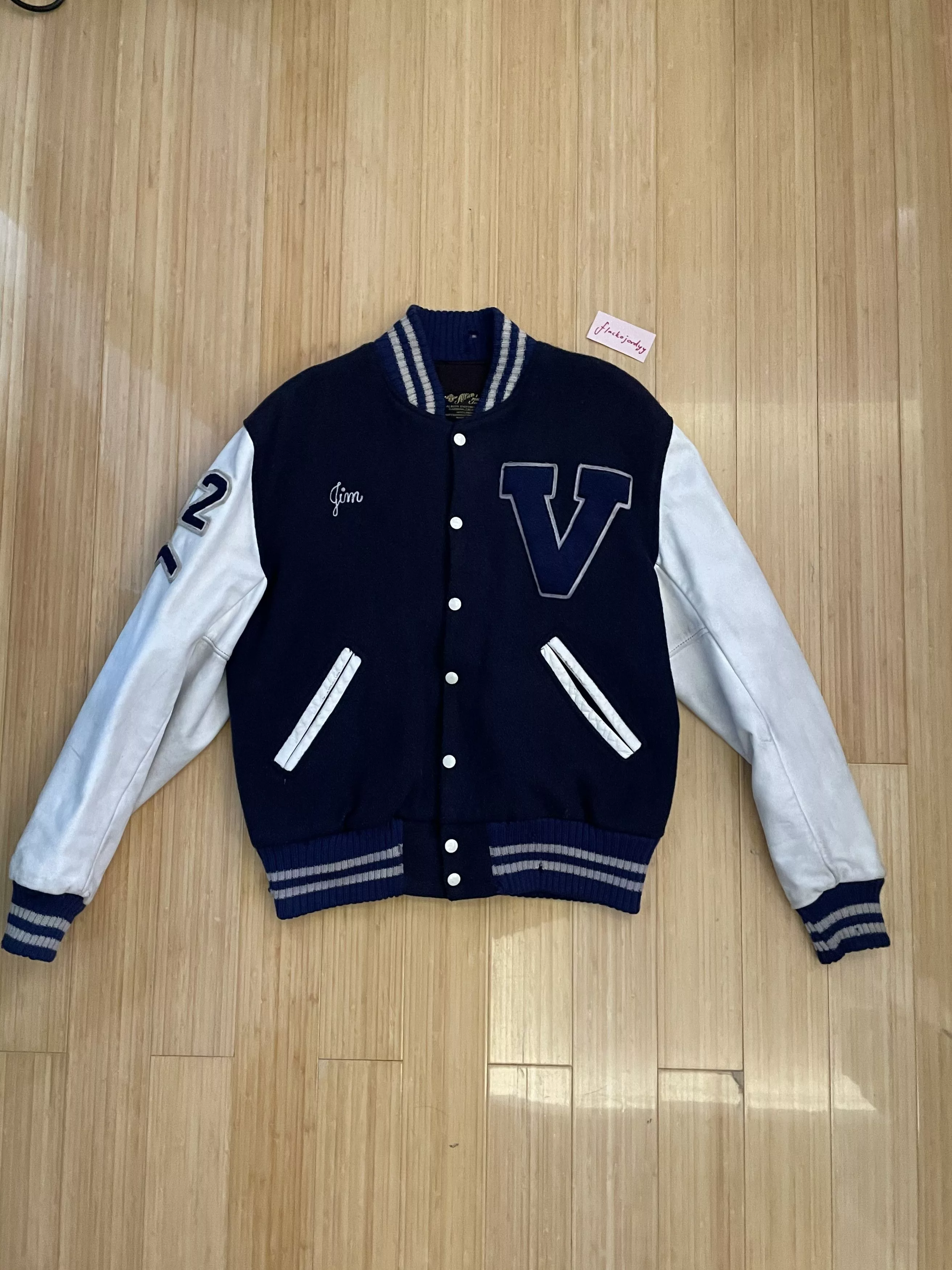 Vintage Bombers Vintage Varsity Jacket Blue