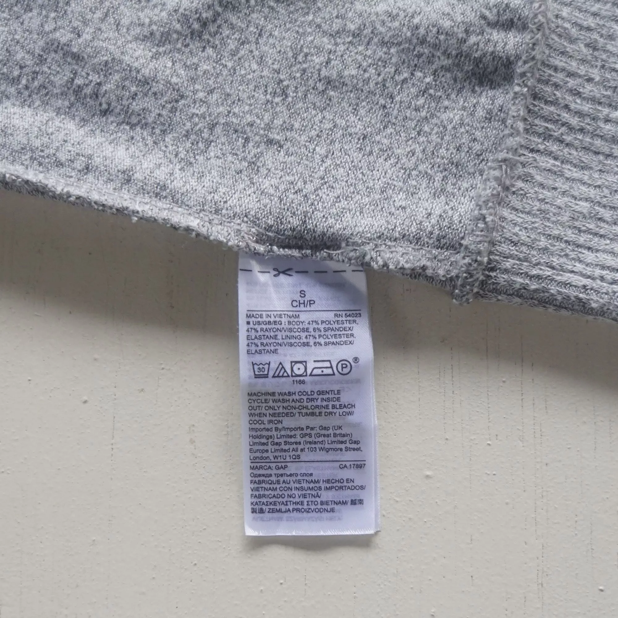 Gap Sweatshirts Hoodies GAP Oversized Pullover Lightweight Hoodie Gray