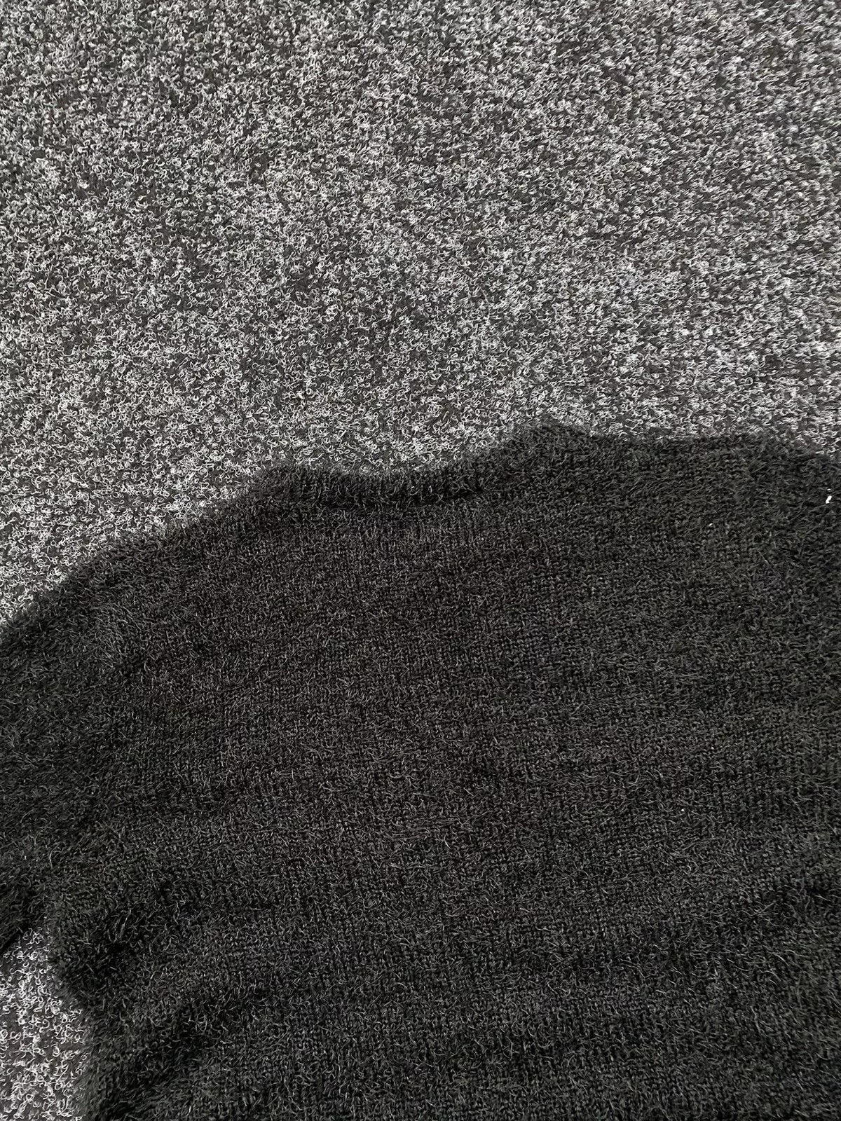 Hysteric Glamour Sweaters Hysteric Glamour × Japanese Brand Mohair Sweater Avant-Garde STYLE, Y2K Black
