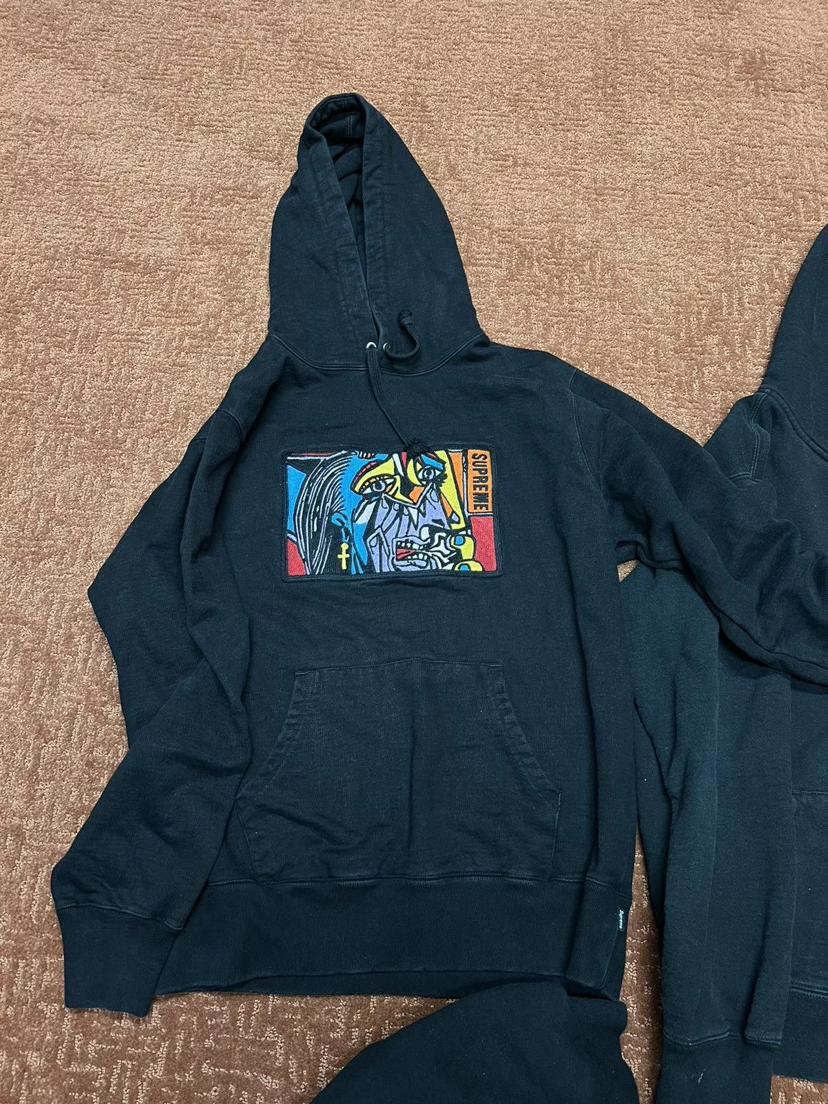 Supreme Sweatshirts Hoodies Supreme Chain Stitch Hoodie Black