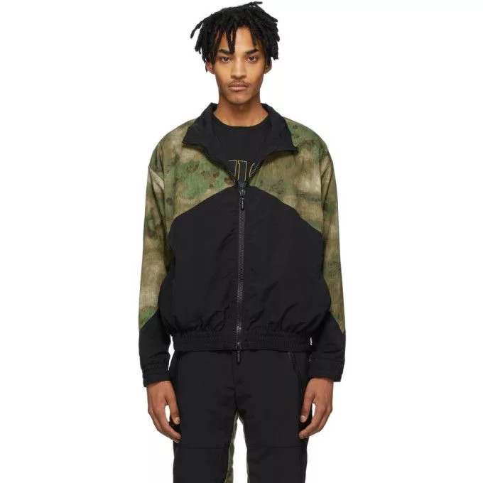 Rhude Light Jackets Rhude Camo Pill Flight Jacket Windbreaker Black