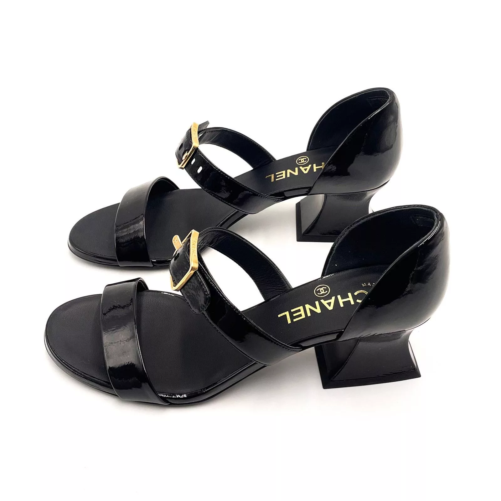 Chanel Heels Chanel Black Heel Sandals