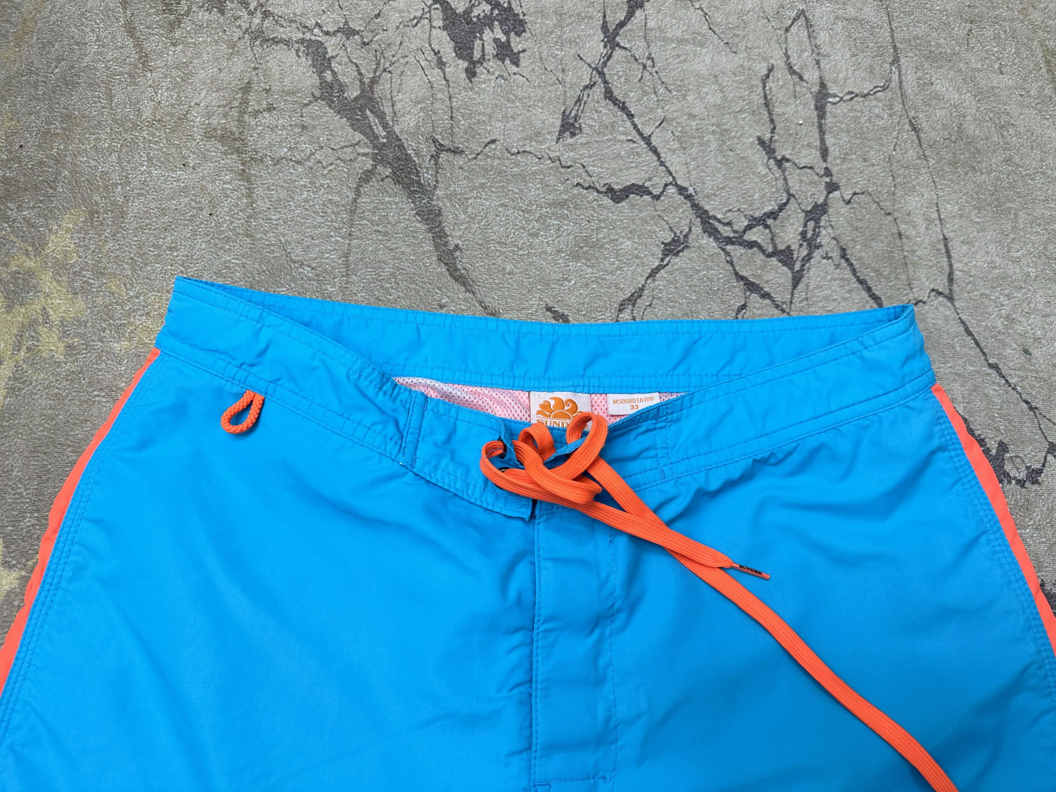 Sundek Swimwear Sundek 33 Beach Board Shorts Swim Trunks Bath Suit Size 33 S Orange