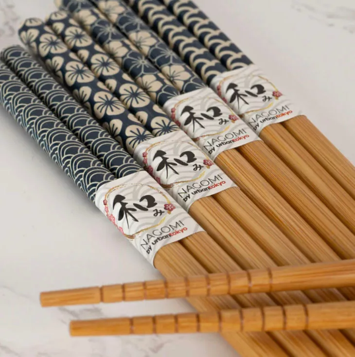 Blue Pattern Chopsticks Set