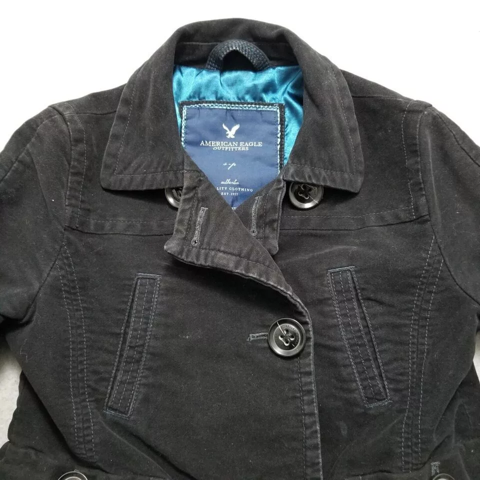 American Eagle Outfitters Jackets American Eagle Outfitters American Eagle Jacket Womens Small Pockets Buttons Outdoor Black