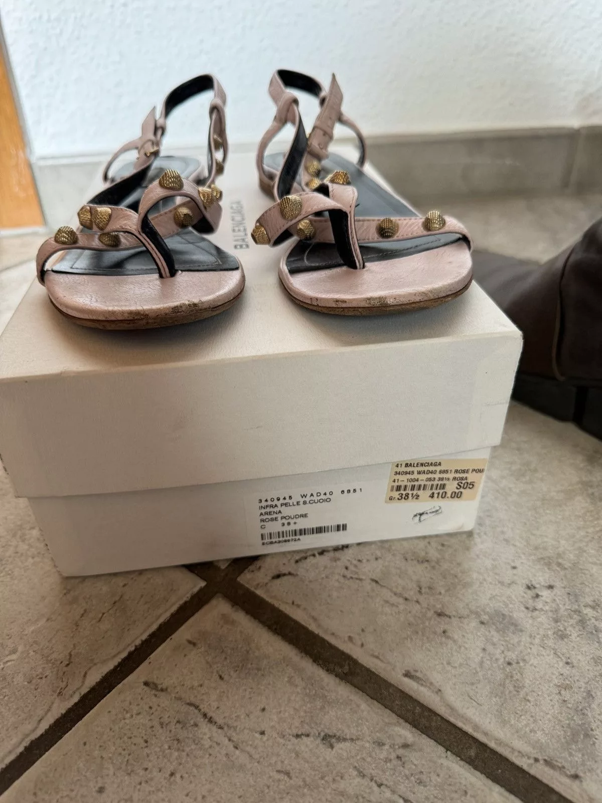 Balenciaga sandals Baby pink